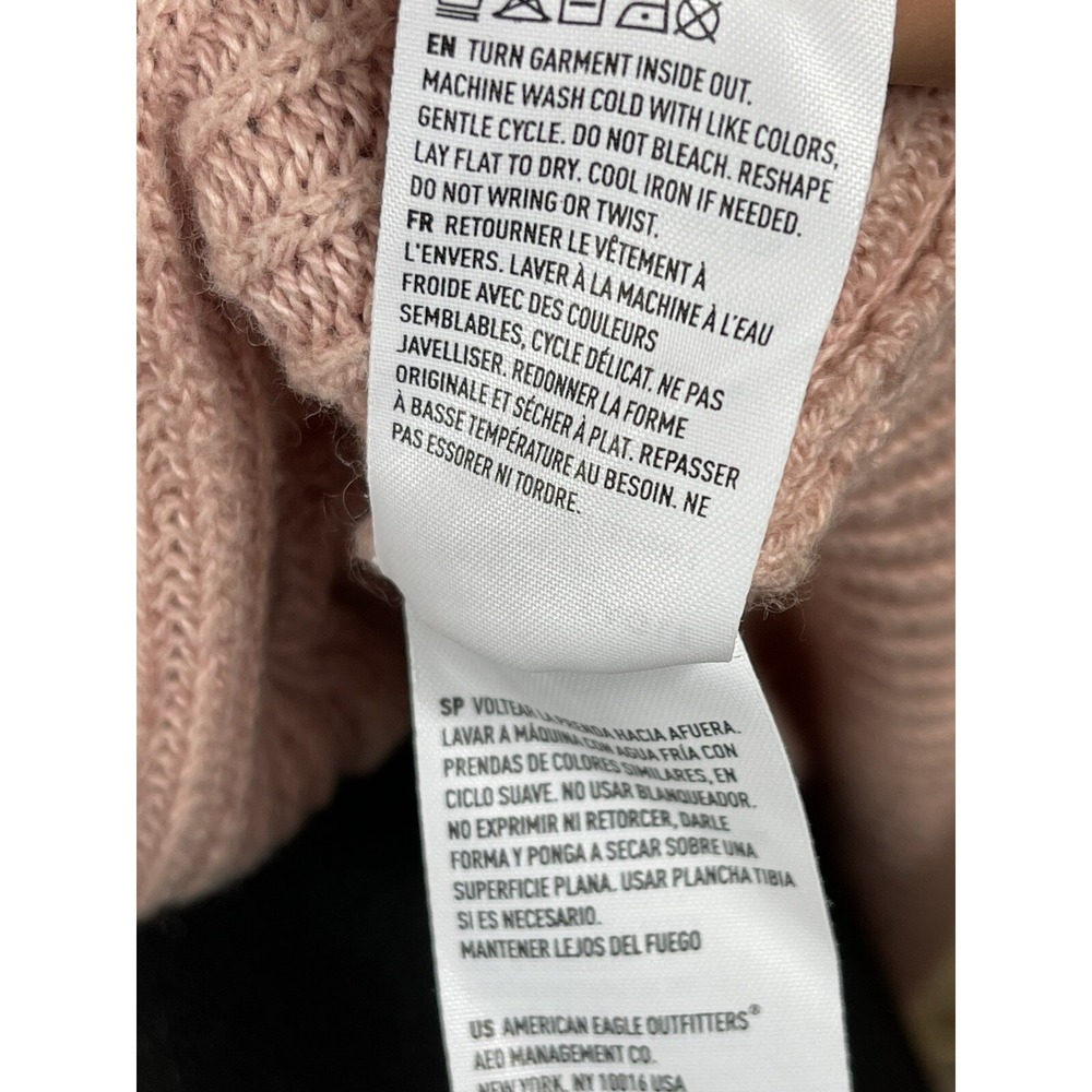 Women's Sweater AMERICAN EAGLE XS Women's Pink Sweater Winter Clothing Spring - Picture 9 of 9